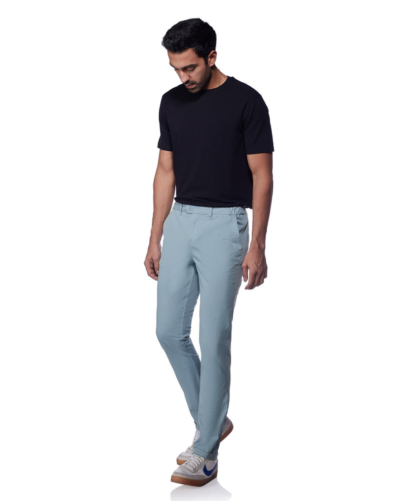 Vintage-Day Casual Chinos - Steel Blue