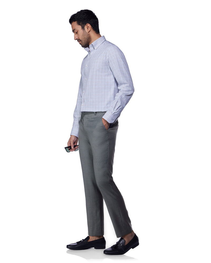 Cresta Blended Wool Dress Pants - Grey