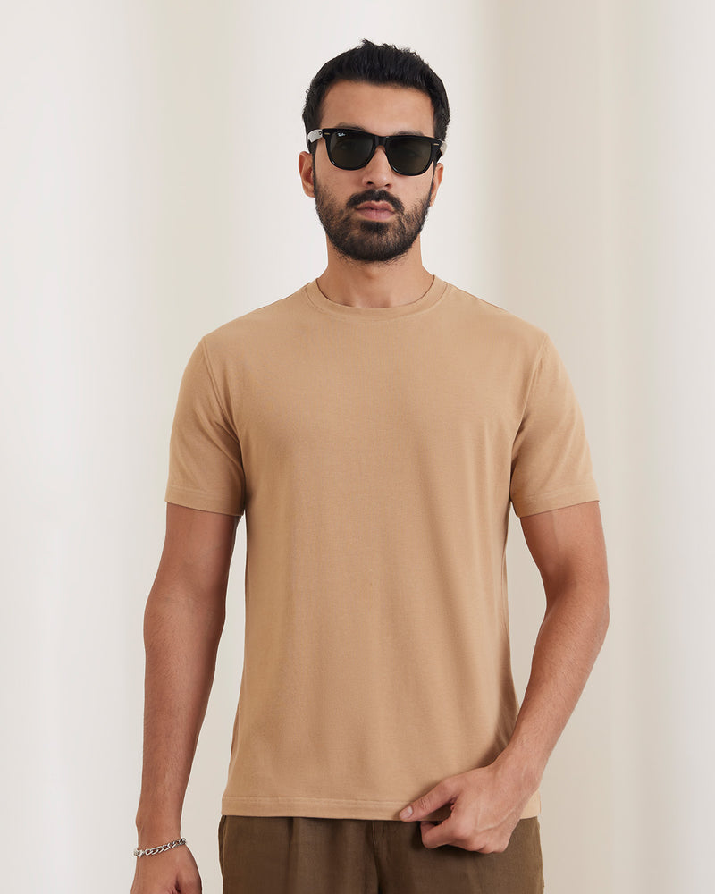 Luxe Voyager T-Shirt - Sand