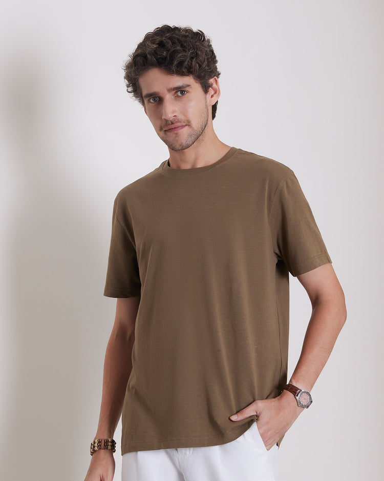 Luxe Voyager T-Shirt - Dark Brown