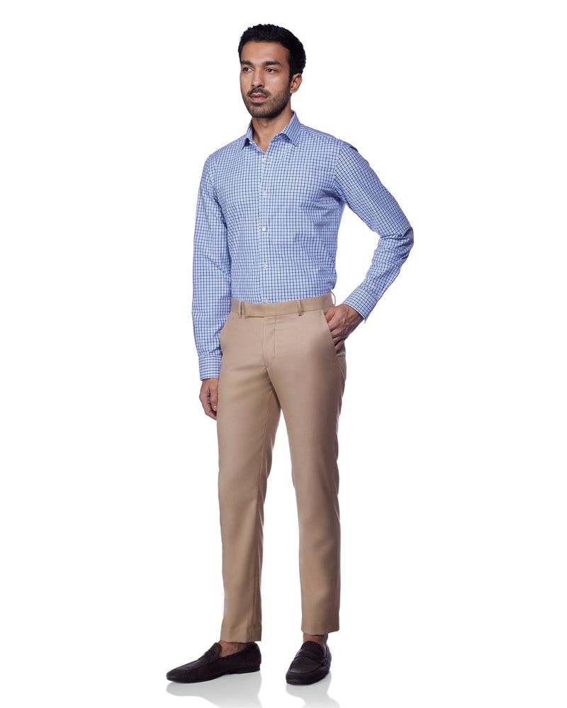 Cresta Blended Wool Dress Pants - Beige