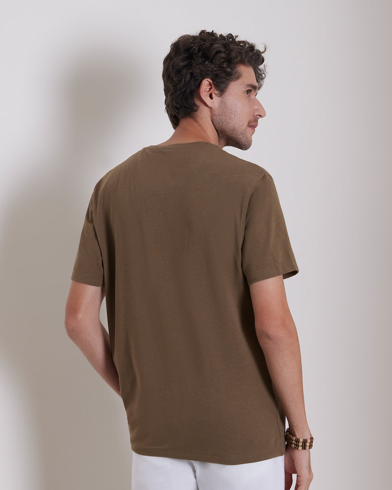 Luxe Voyager T-Shirt - Dark Brown