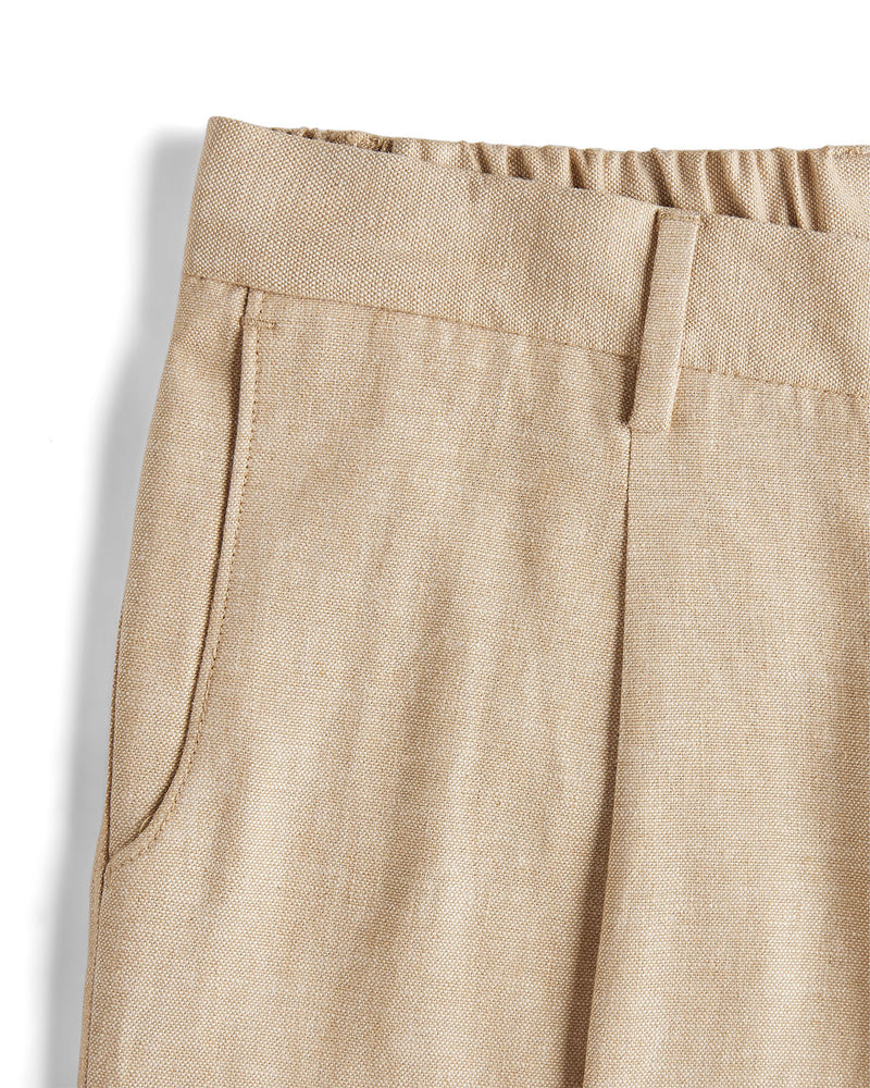 Summerscape Cotton Linen Pants  - Beige