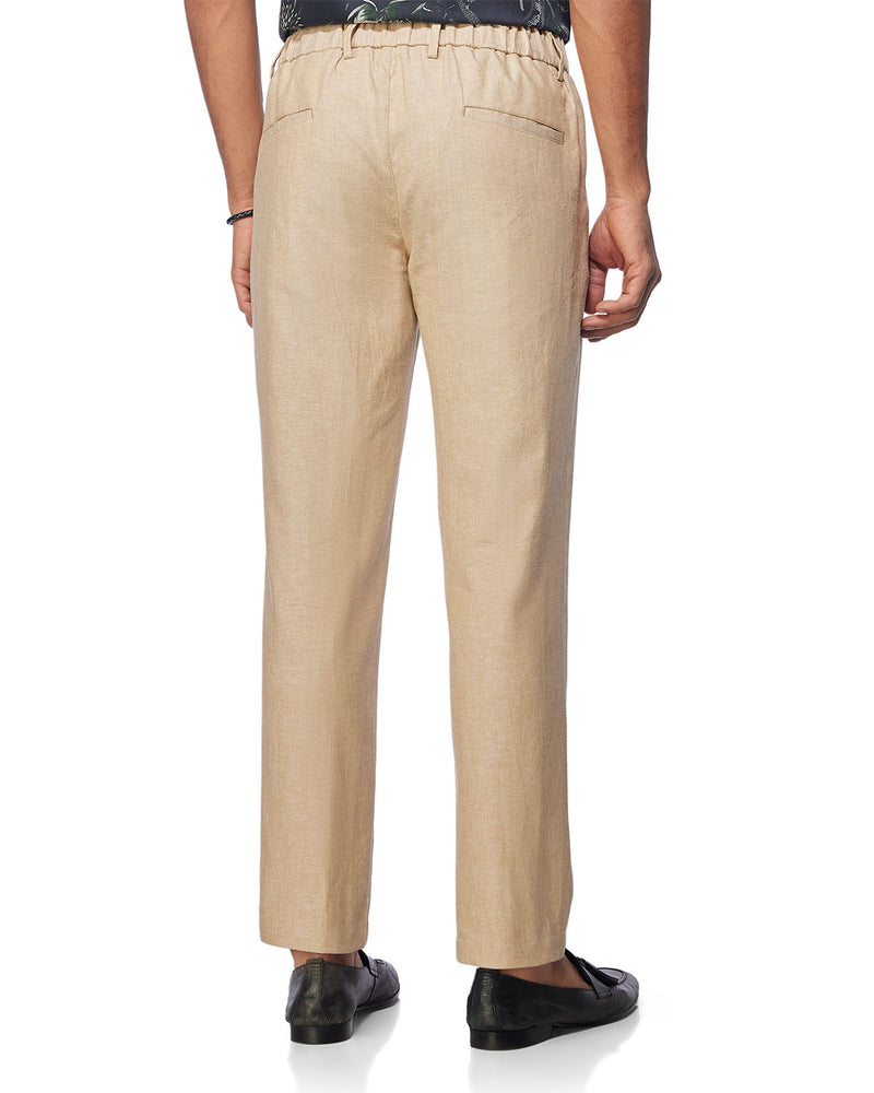 Summerscape Cotton Linen Pants  - Beige