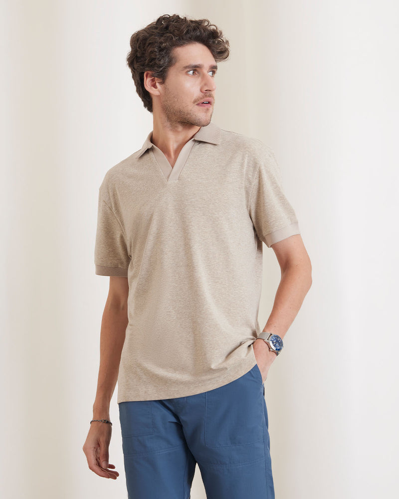 Signature Johnny Polo T-Shirt - Beige