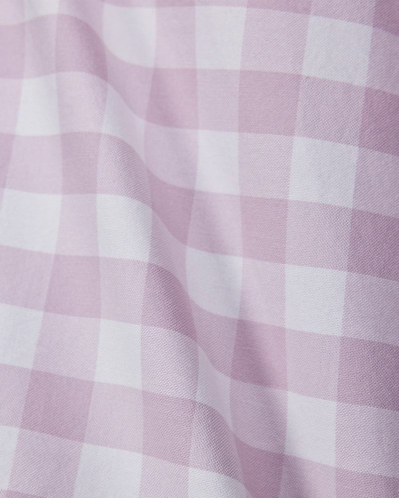 Pink Oxford Checked Shirt