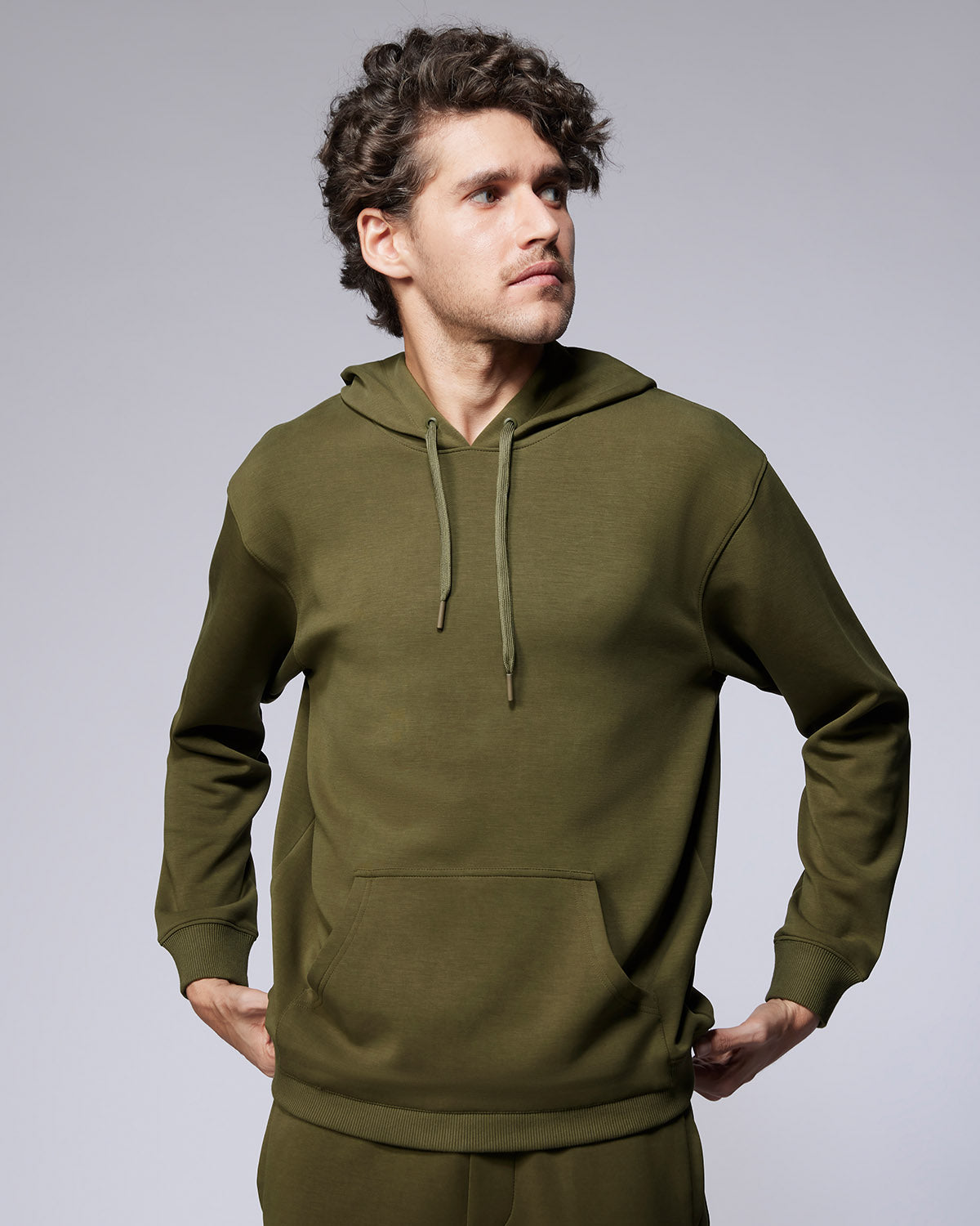 Luxe Pullover Hoodie - Olive