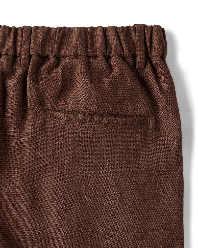 Summerscape Cotton Linen Pants - Brown