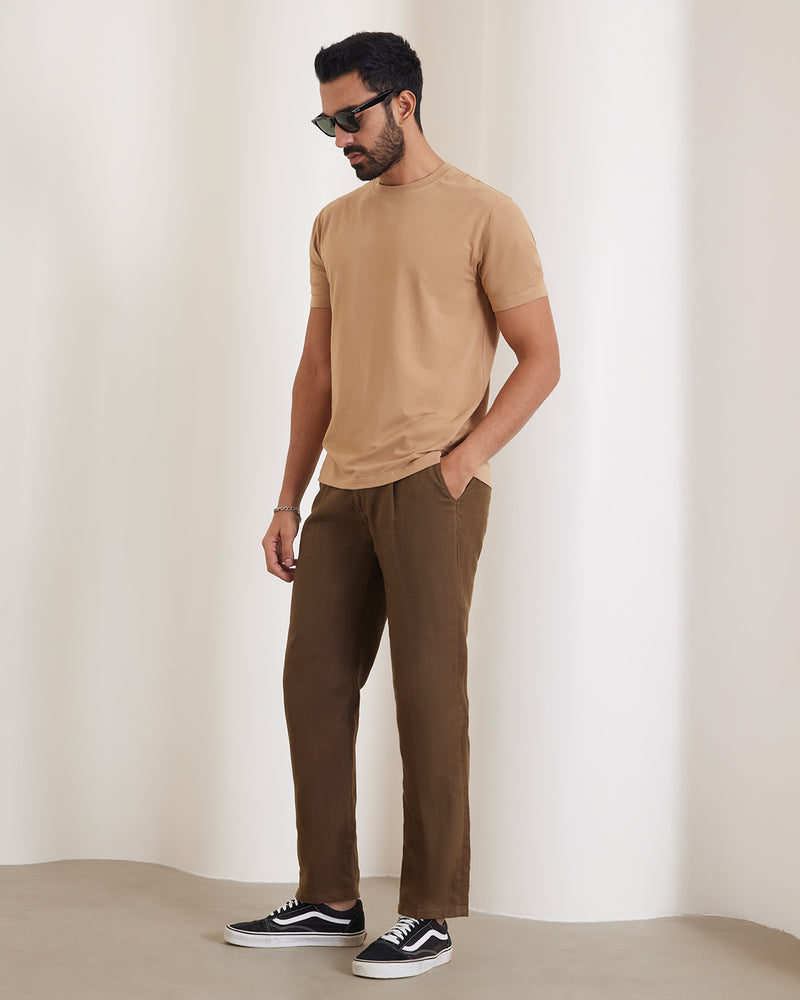 Luxe Voyager T-Shirt - Sand