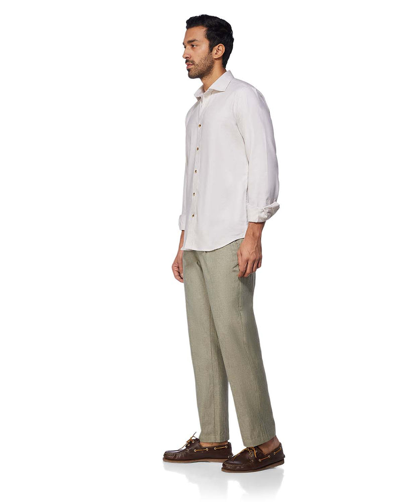 Summerscape Cotton Linen Pants  - Olive