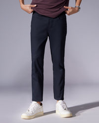 Tailored 5-Pocket Stretch Jeans - Navy