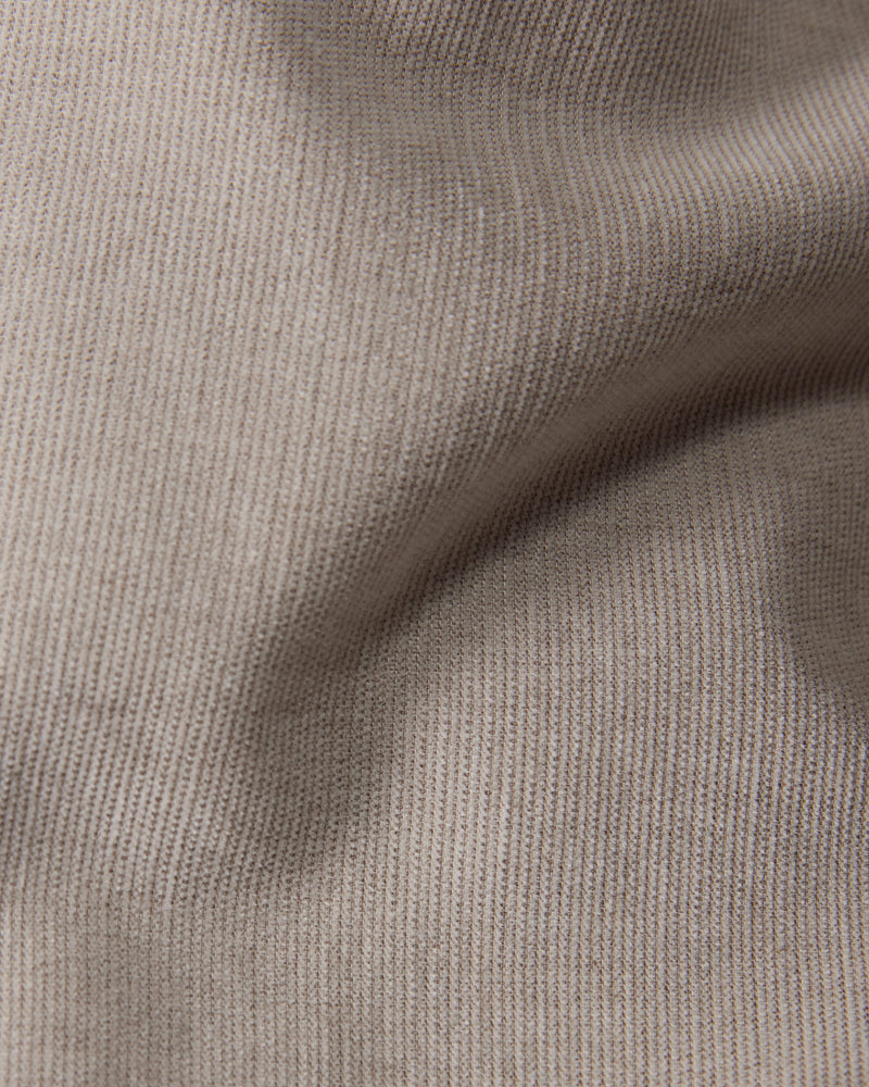 Beige Melange Corduroy Shirt