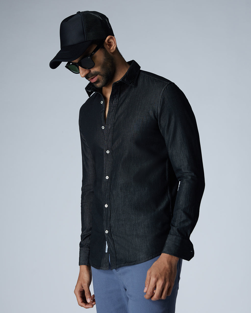 Jean shirt with black jeans hotsell