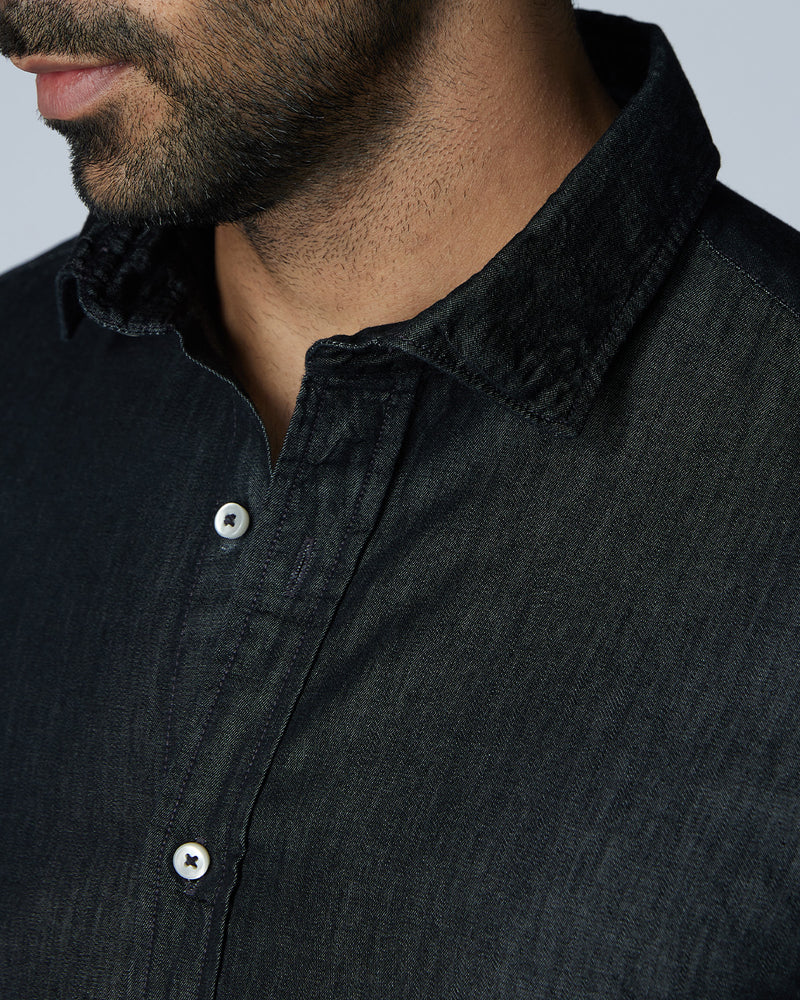 Black Denim Shirt