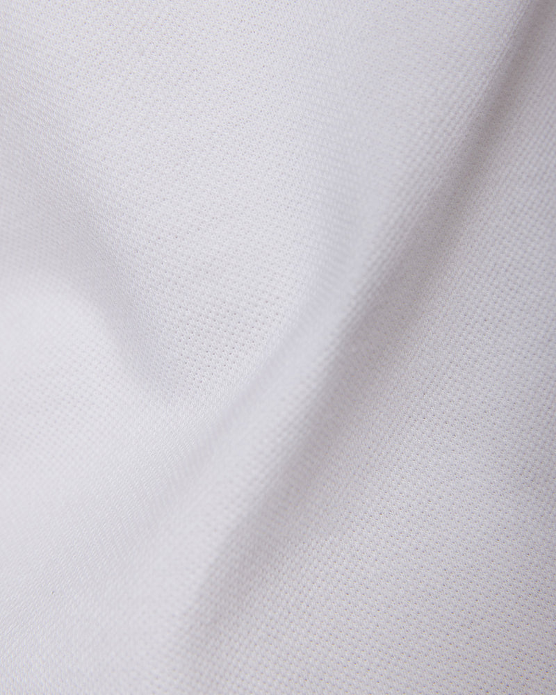 Signature Button Polo T-Shirt - White