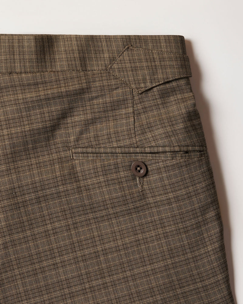 Cadenza Checked Neapolitan Dress Pants - Brown