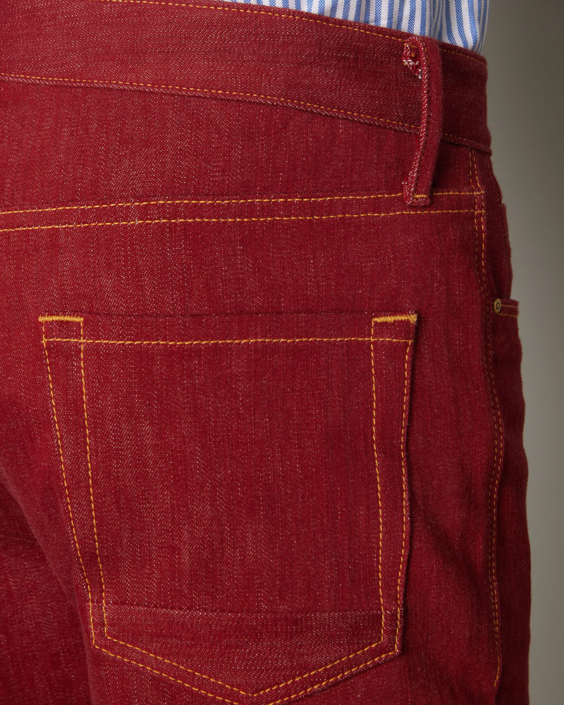 Japanese Classic Red Rigid Jeans