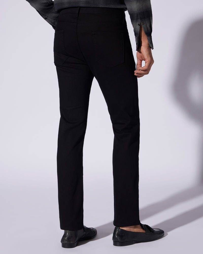 Ebony Slub Stretch Jeans - Black