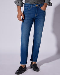 Indigo Mist Stretch Jeans - Dark Blue