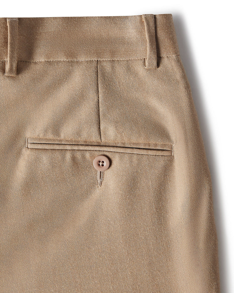 Hart Blended Wool Dress Pants - Beige