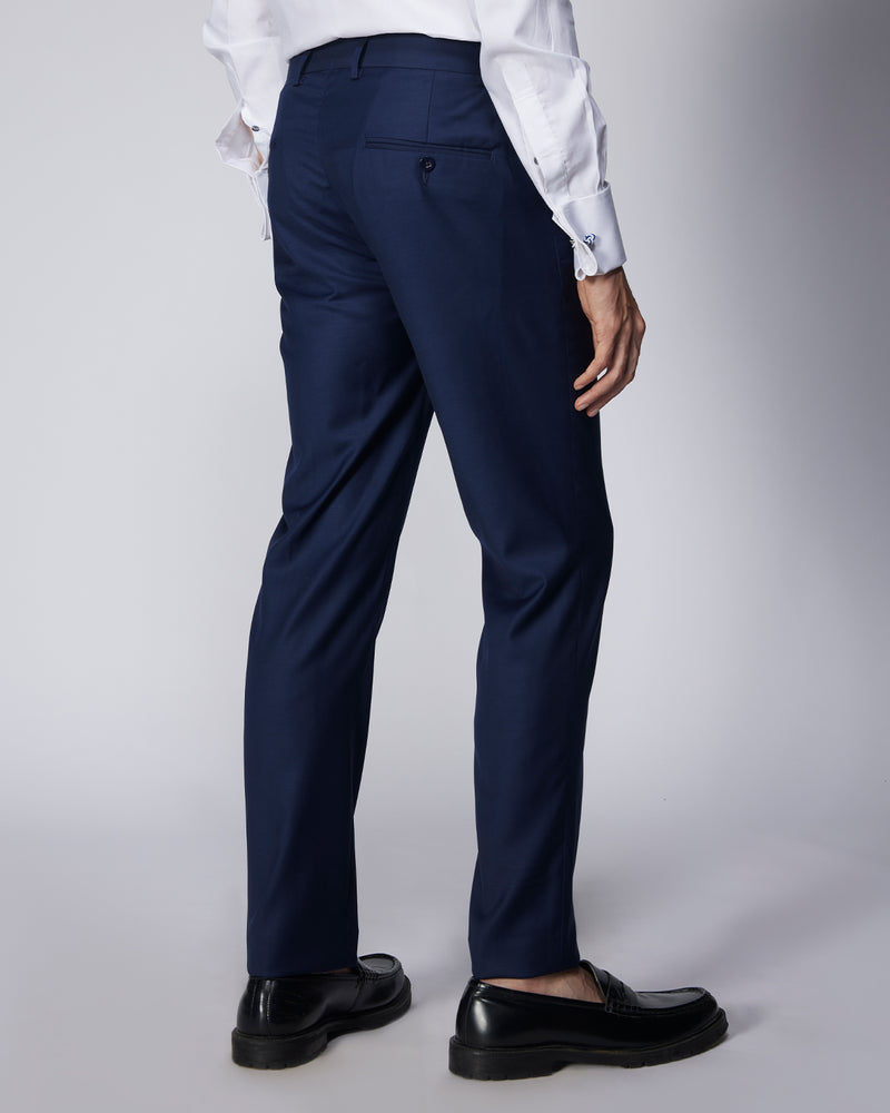 Cresta Blended Wool Dress Pants - Navy