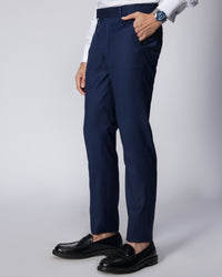 Cresta Blended Wool Dress Pants - Navy