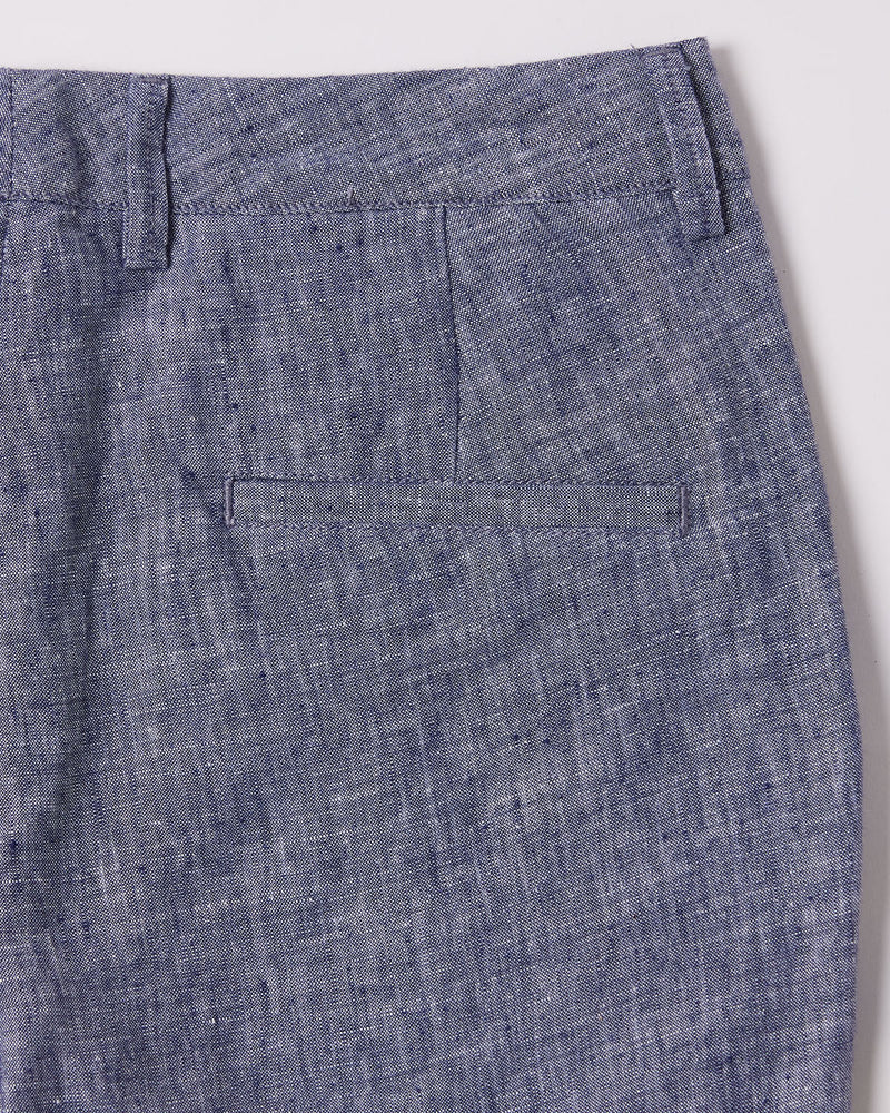 Elegant Linen Pants - Blue