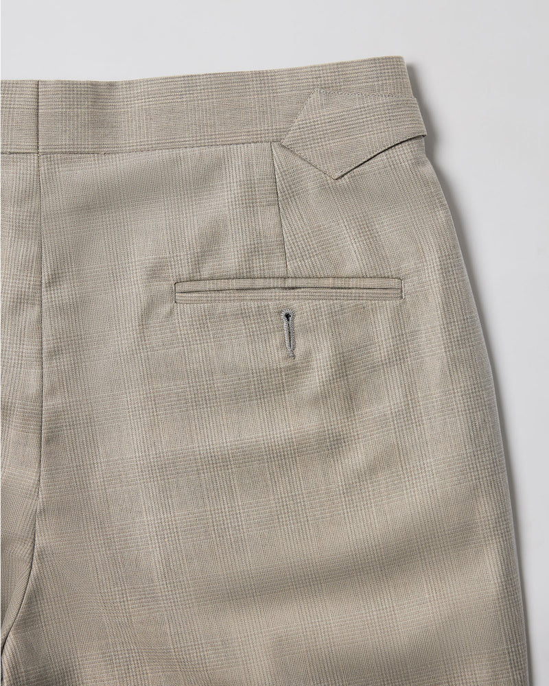 Empyrean Checked Neapolitan Dress Pants - Beige