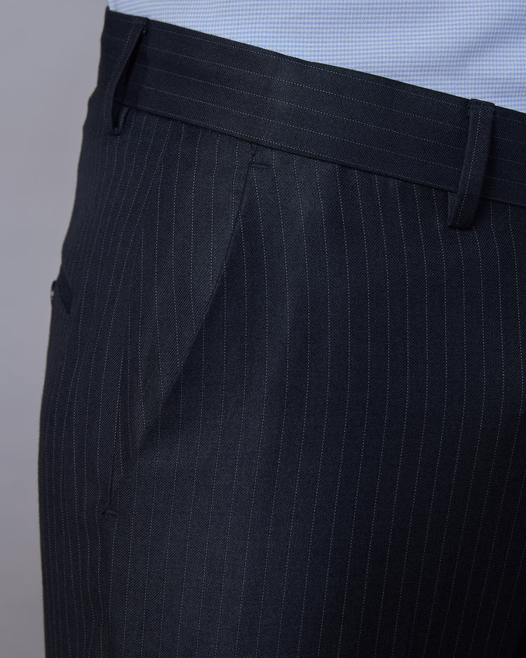 Epsilon Striped Dress Pants - Dark Grey