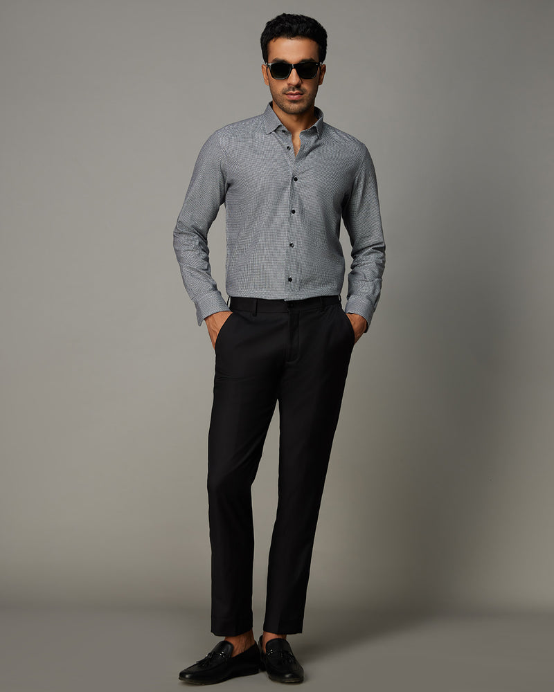 Exquisite Blended Wool Dress Pants - Black