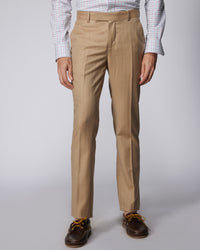 Hart Blended Wool Dress Pants - Beige