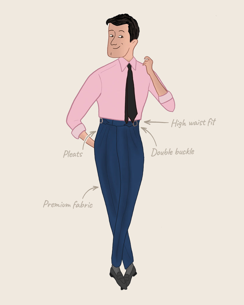 Brio Neapolitan Dress Pants - Navy