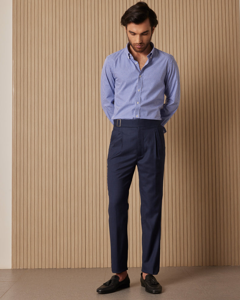 Supremo Blended Wool Neapolitan Dress Pants  Bombay Shirt Company
