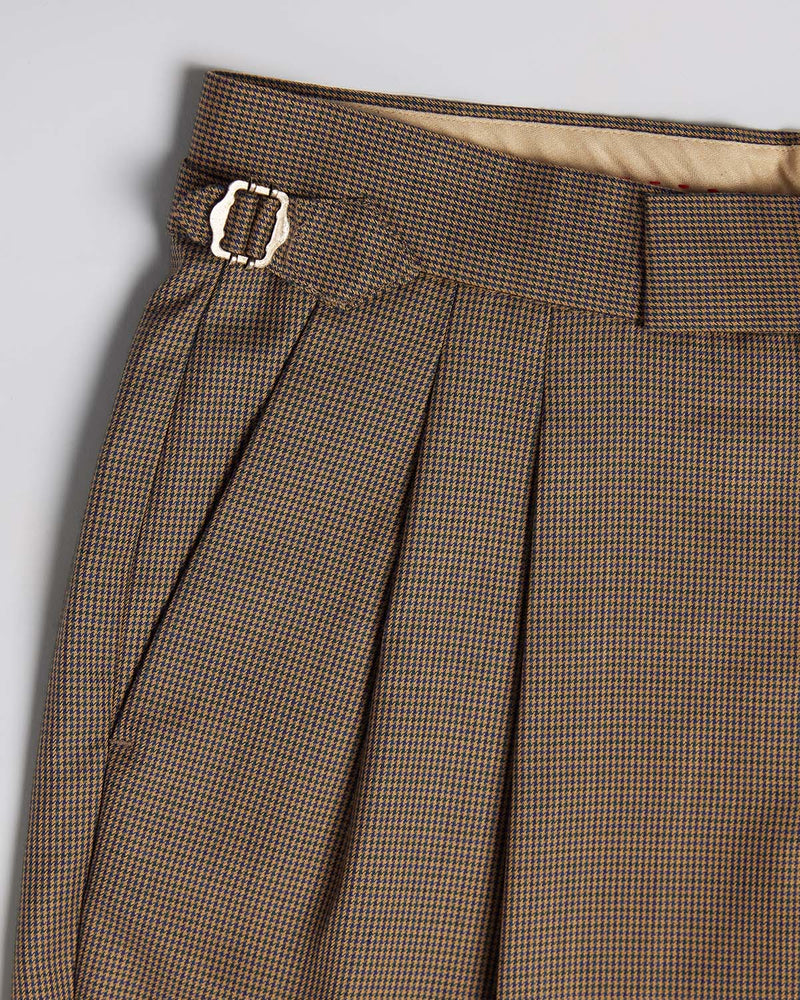 Insignia Houndstooth Neapolitan Dress Pants - Brown