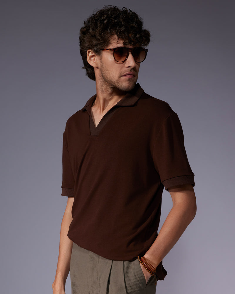 Signature Johnny Polo T-Shirt - Brown