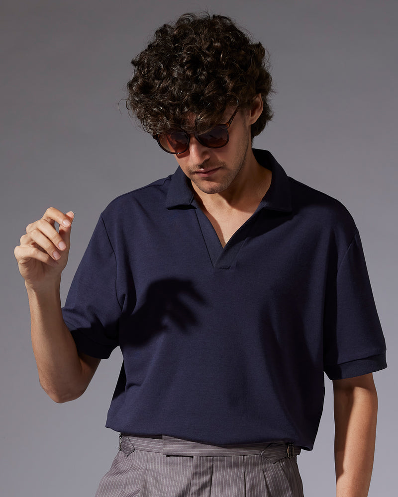 Signature Johnny Polo T-Shirt - Dark Blue