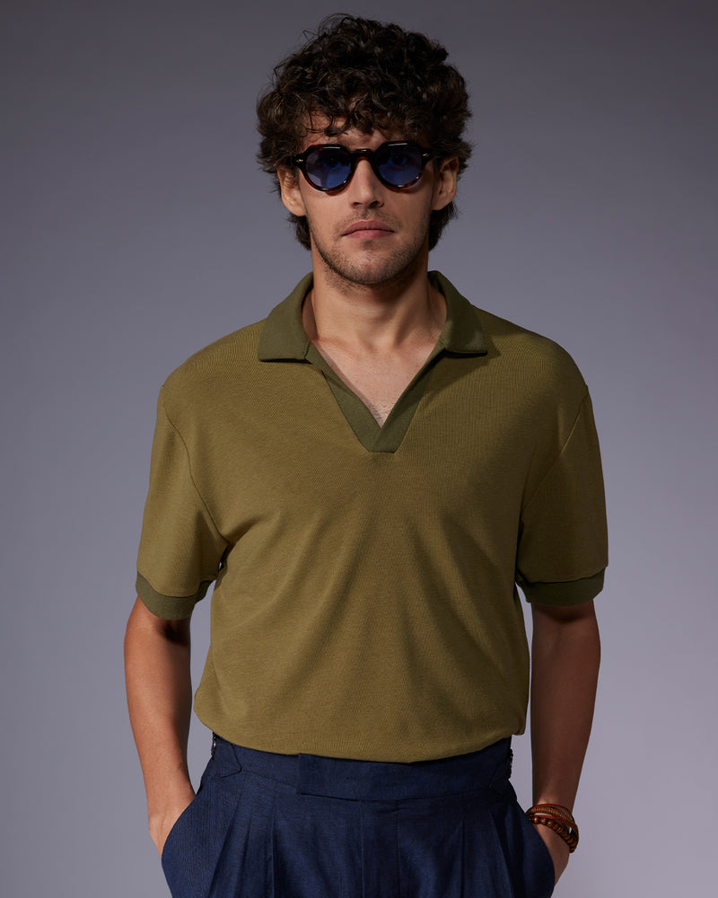 Signature Johnny Polo T-Shirt - Olive