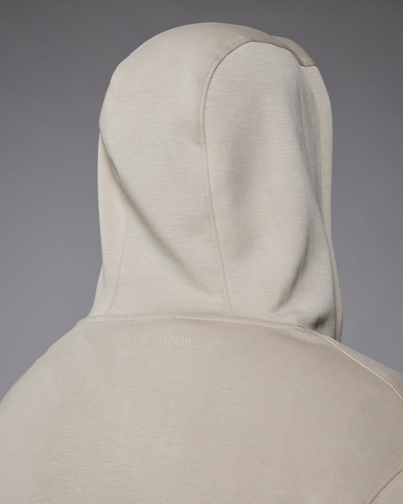 Luxe Zipper Hoodie - Light Olive