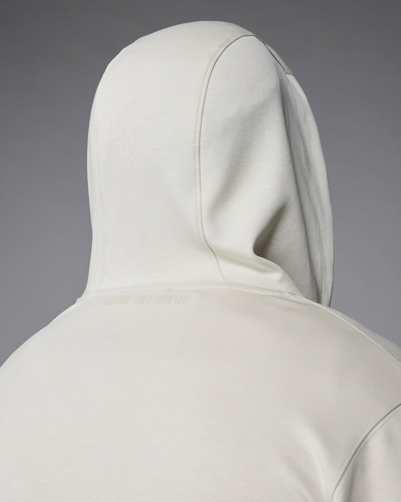 Luxe Zipper Hoodie - Light Grey