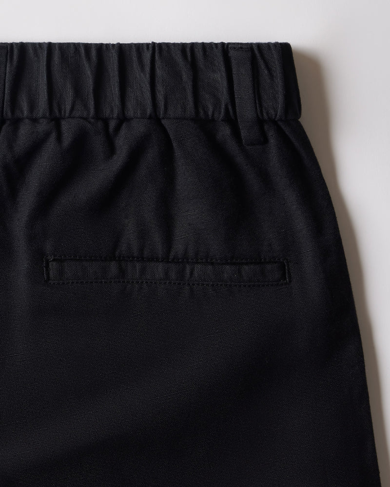 Symphony Cotton Linen Pants - Black