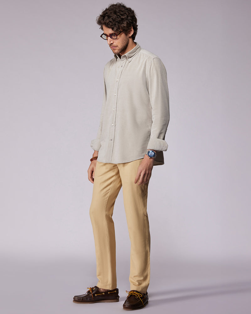 Symphony Cotton Linen Pants - Khaki