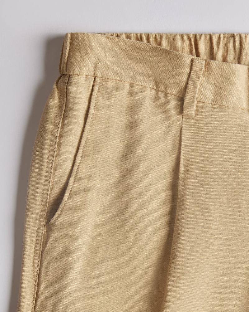 Symphony Cotton Linen Pants - Khaki