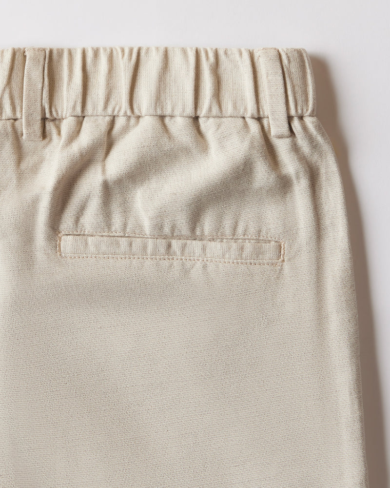 Symphony Cotton Linen Pants - Light Beige