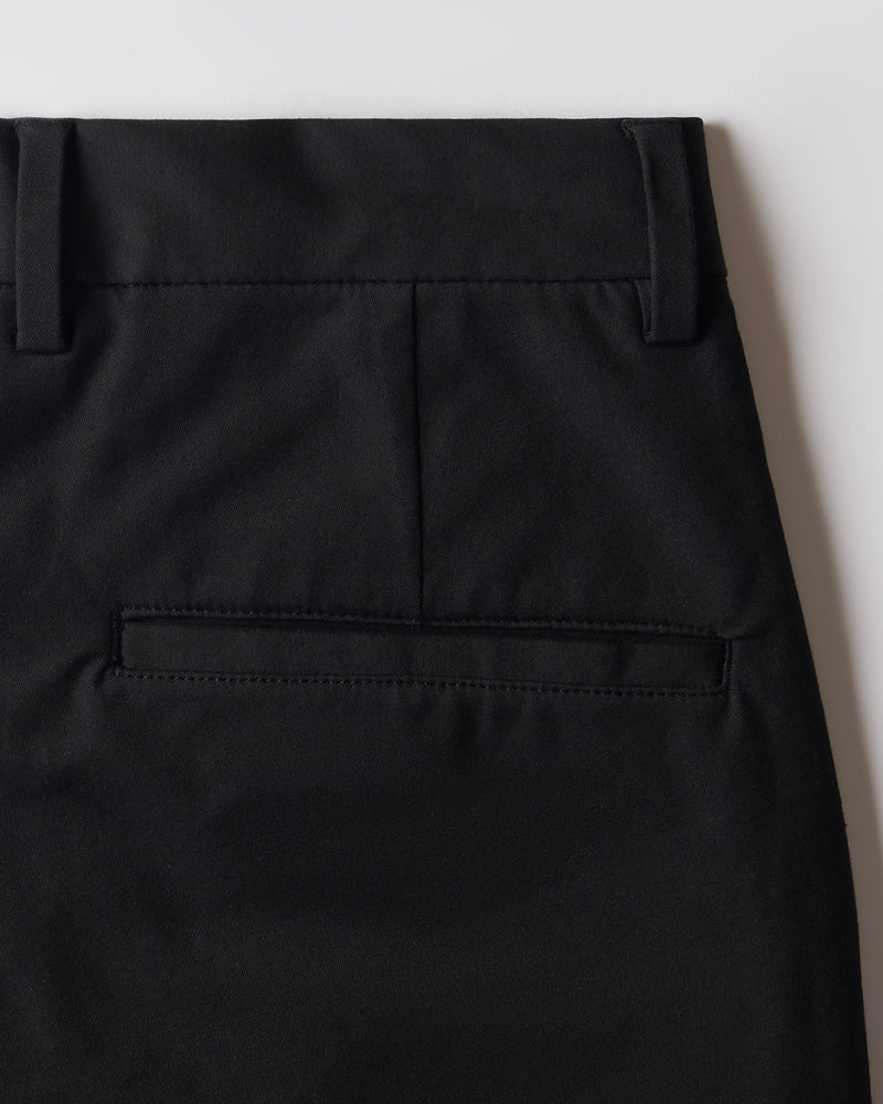 Tailored 4-Way Stretch Twill Smart Pants - Black