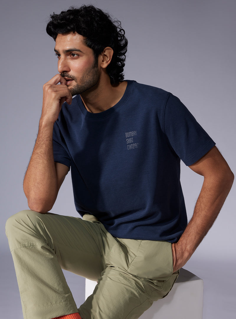 Luxe Lounger T-Shirt - Navy