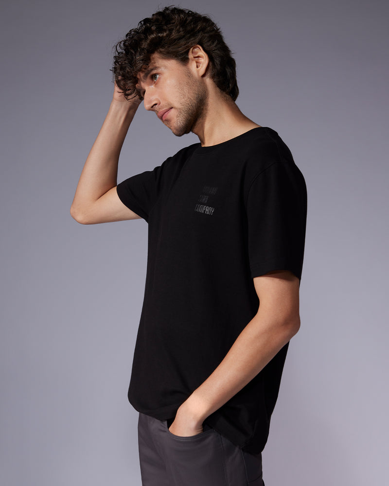 Luxe Lounger T-Shirt - Black