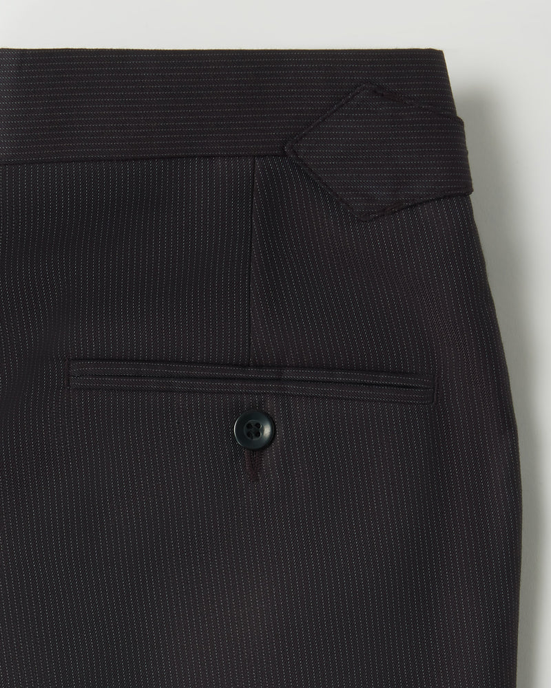 Meridian Wool-Blend Neapolitan Dress Pants - Black