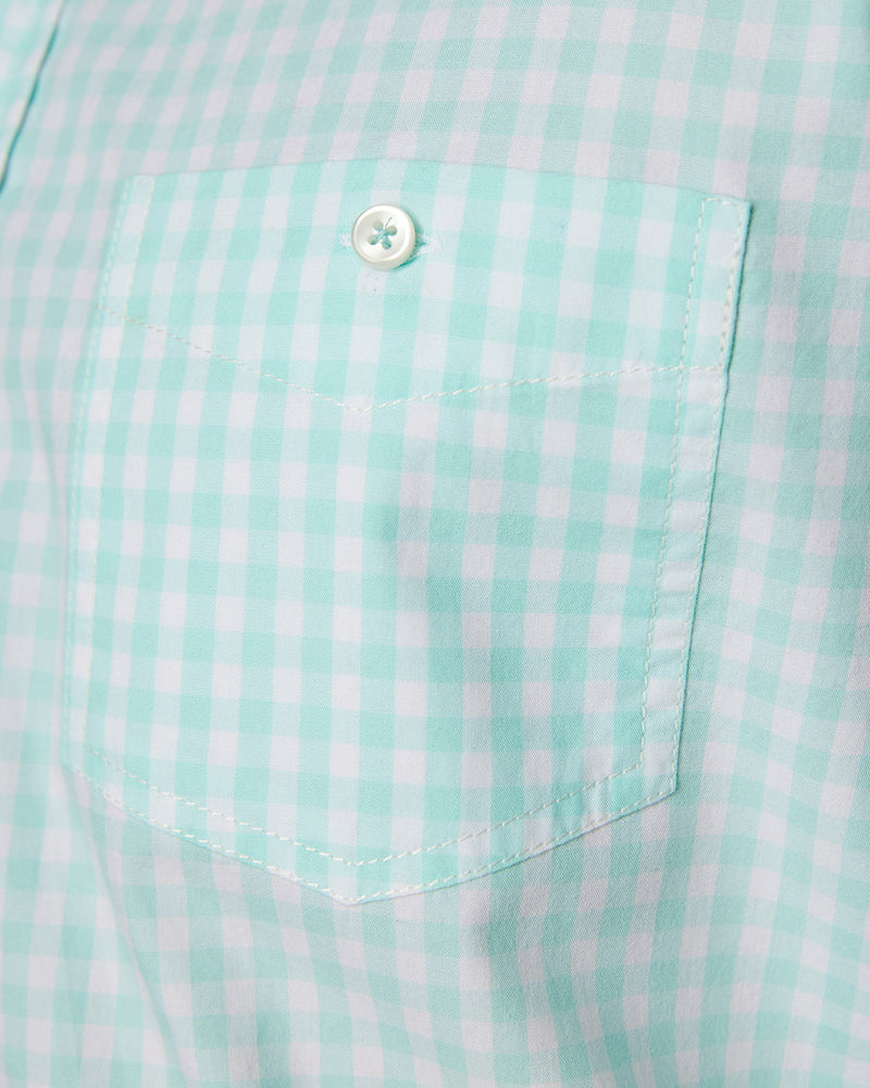 Mint Green Oxford Checked Shirt