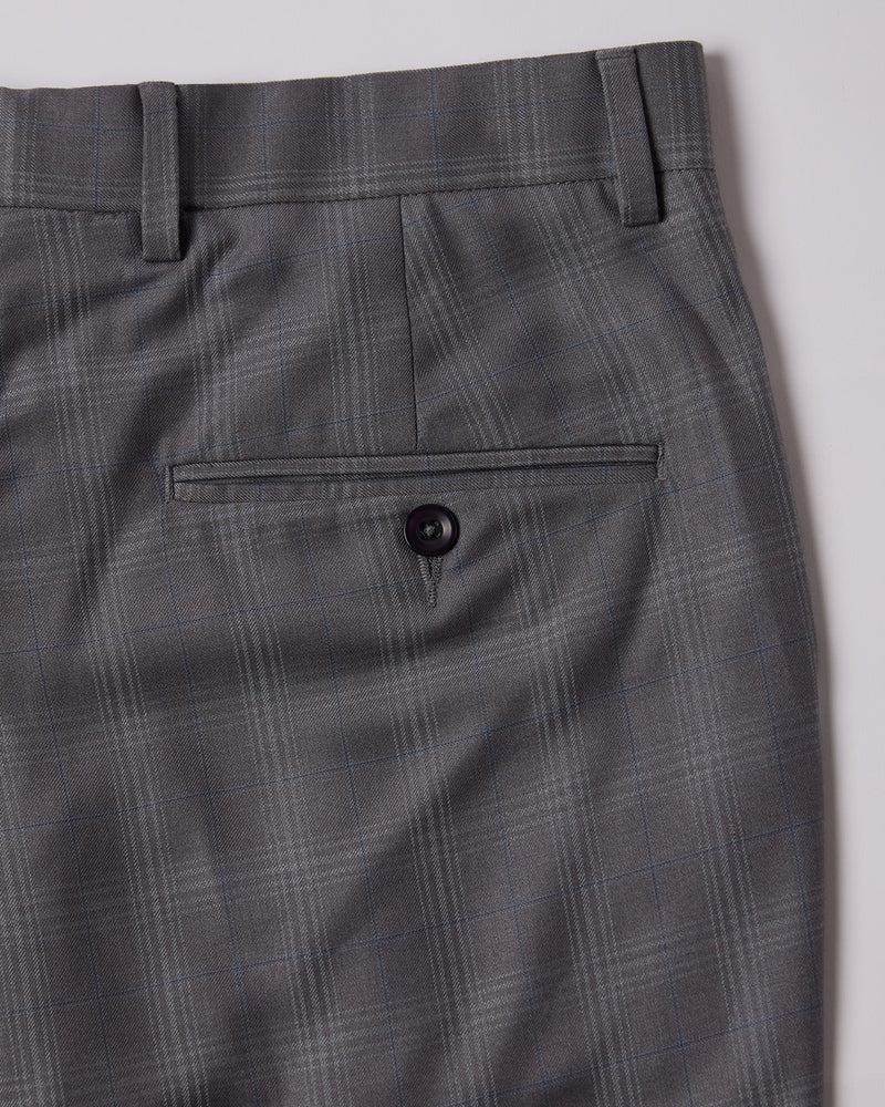 Opus Checkered Dress Pants - Grey