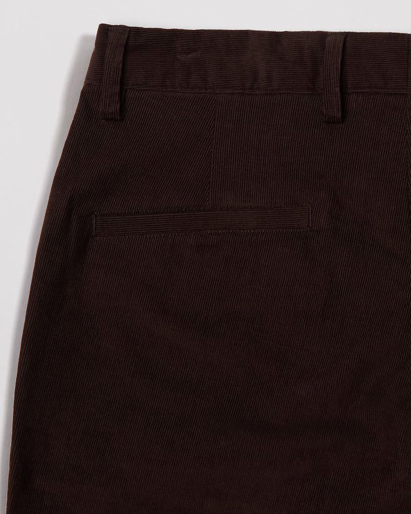 Stretch Corduroy Chinos - Brown